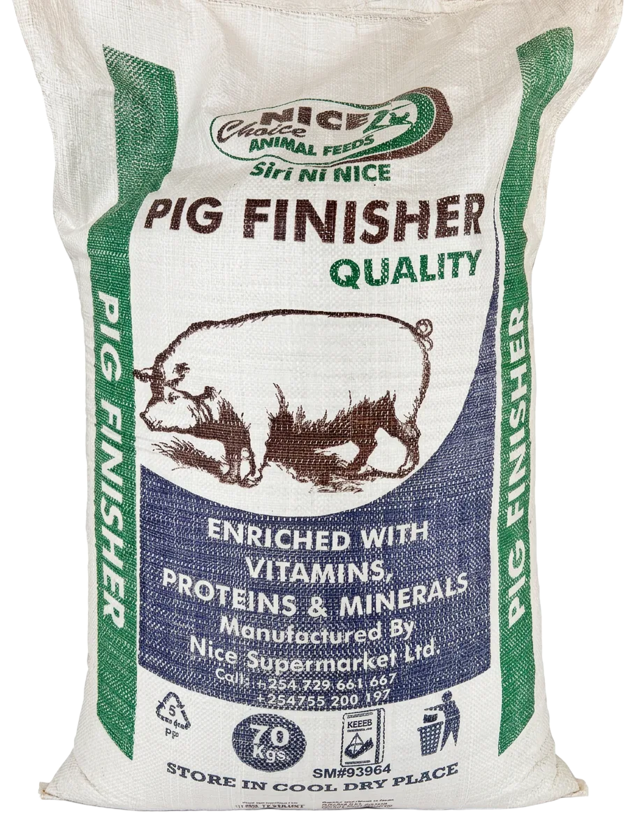 Nice Choice Pig Finisher animal feed bag from Nice Choice Mkombozi