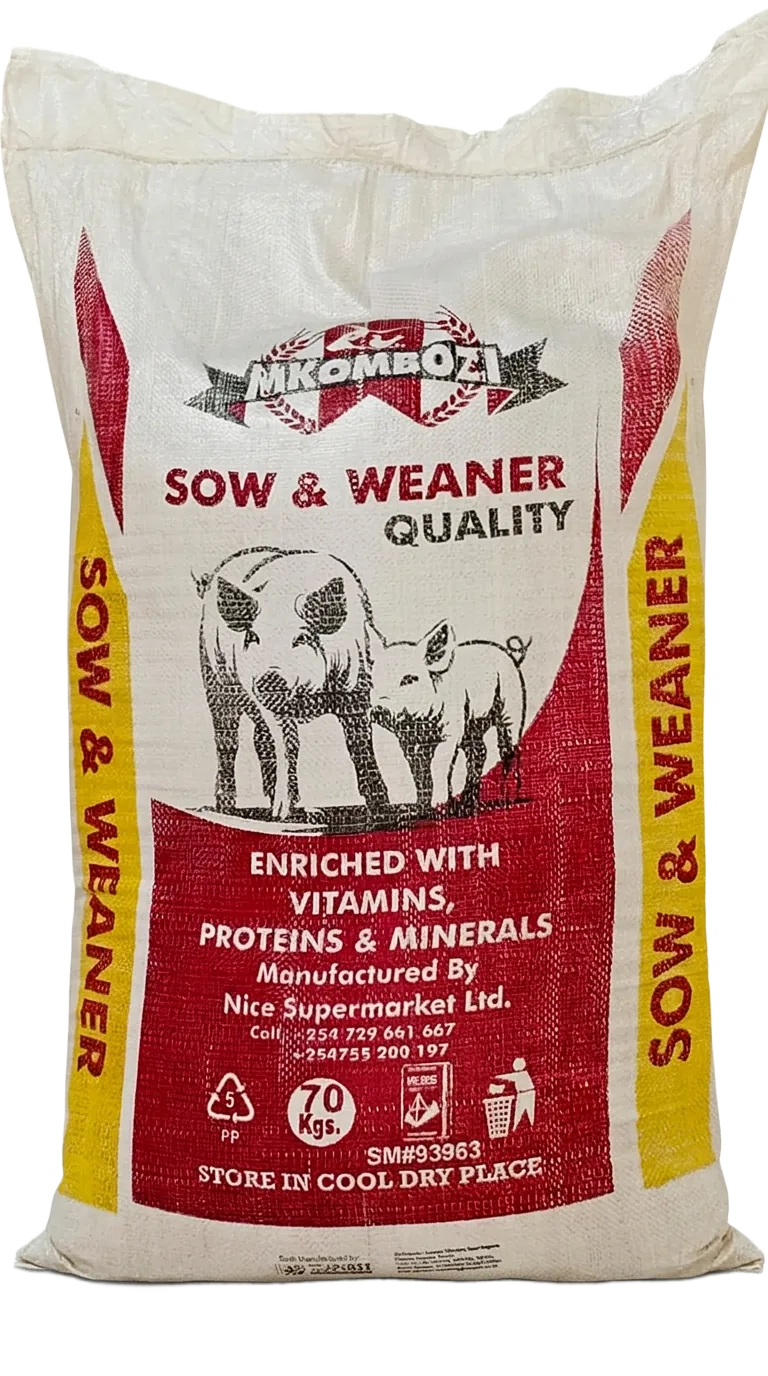 Mkombozi Sow & Weaner animal feed bag from Nice Choice Mkombozi